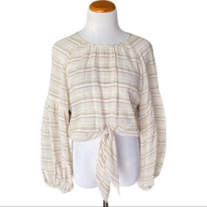 Gianna Bini Crop Blouse Size Small